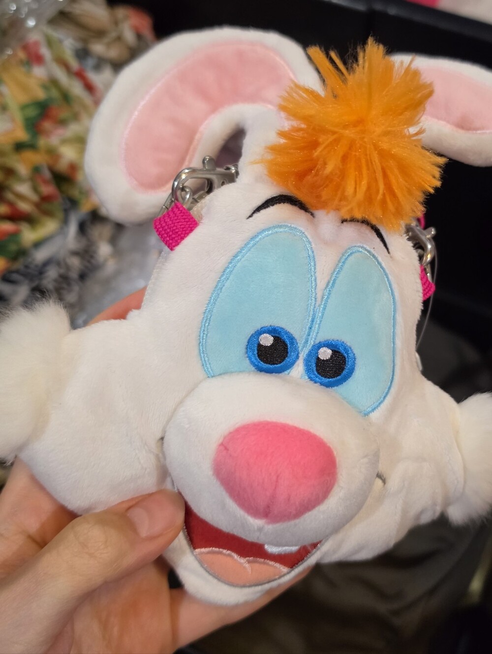 Disney Roger Rabbit Rare Plush Crossbody Tokyodisney Plush Crossbody Pass Case